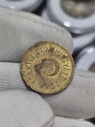 1951 Yılı 10 Kuruş Çil