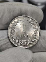 1947 Yılı Gümüş 1 lira Çil