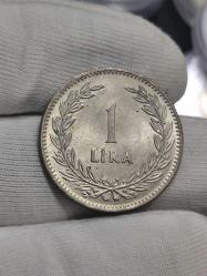1948 Yılı Gümüş 1 Lira Çil