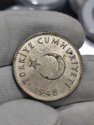 1948 Yılı Gümüş 1 Lira Çil
