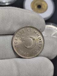 1948 Yılı Gümüş 1 Lira Çil