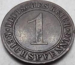 Almanya 1930 A 1 Reichspfennig Weimar Cumhuriyeti Bronz Madeni Para