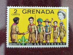 Karayip Denizi Grenada Adası- Damgasız pul