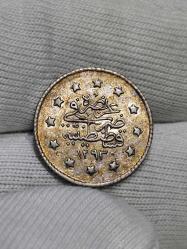 Sultan Abdülhamit 1293/27 Gümüş 1 Kuruş Çil