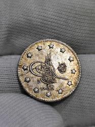 Sultan Abdülhamit 1293/27 Gümüş 1 Kuruş Çil