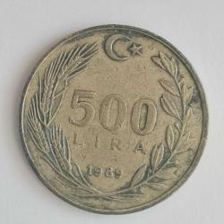 TÜRKİYE  1989   500  LİRA