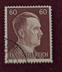 Almanya Reich 1942_ Adolf Hitler_ damgalı pul