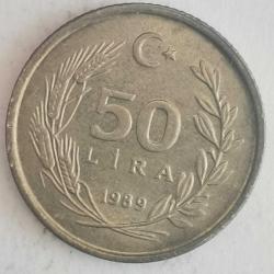 TÜRKİYE    1989    50   LİRA
