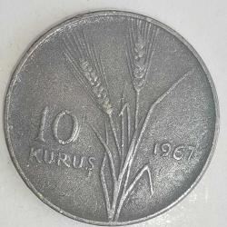 TÜRKİYE    1967     10   KURUŞ