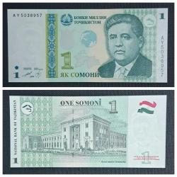 Tacikistan 1 Somon Çil Kağıt Para