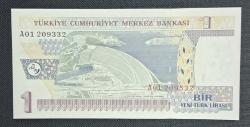 8 Emisyon 1 YTL A01 ÇİL KAĞIT PARA