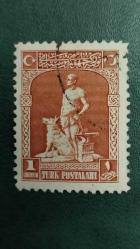 LOT.18 » 1926 YILI TÜRKİYE  LONDRA BASKISI ERGENEKON DESTANI 1 KURUŞ DAMGALI  ŞARNİYERSİZ