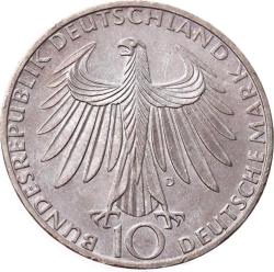 Almanya 10 Mark 1972 Gümüş (D) 'Münih Olimpiyatları' ÇİL YMP11219