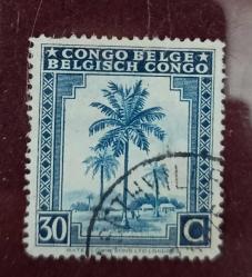 1942 BELÇİKA KONGOSU_ damgalı pul