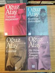 OĞUZ ATAY 4 KİTAP (TUTUNAMAYANLAR - KORKUYU BEKLERKEN - Bir Bilim Adamının Romanı - Mustafa İnan - Günlük )