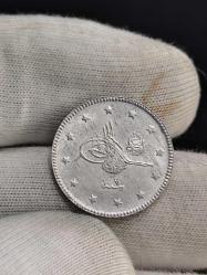 Sultan Reşat 1327/7 Gümüş 2 Kuruş Çil Nadir