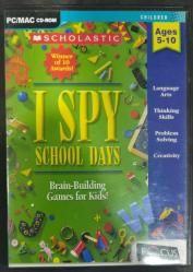 PC CD-ROM / PC MAC OYUNU * I SPY SCHOOL DAYS * BRAIN-BUILDING GAMES FOR KIDS