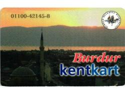 6K = ULAŞIM  KARTI ( BURDUR ) KENT KART ( 2. EL * TEMİZ ve NADİR )