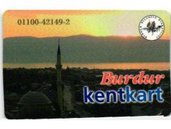 3K = ULAŞIM  KARTI ( BURDUR ) KENT KART ( 2. EL * TEMİZ ve NADİR )