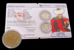 LOT.4 » Darphane Bimetal Padişahlar Serisi Yıldırım Beyazıt Sertifikalı