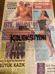 HAFTANIN SESİ GAZETESİ - DOĞUM GÜNÜ HEDİYESİ (TURKİSH - NEWSPAPER) - 5 NİSAN 1991 - SAYI : 14 - TAM TAKIM 12 SAYFADIR -Banu Alkan-Müjde Ar-Uğur Yücel-Metin Kaçan-Zeki Alasya-Metin Akpınar-Kandemir Konduk-Erol Atar-Meltem Doğanay-Tarık Akan-Dilek Ayazoğlu-Osman Yağmurdereli-Hüseyin Karakaş-Reşat Nuri Güntekin-Aslıhan Öncü-Michael Jackson-Ahmet Özal-Nil Ünal-Nevin Serenli-Deniz Burcu-Nilgün Ersoy-Ünire Pekin-Ceylan-Güz Gözen-Alper Önal-Zerrin Özer-Yasemin Yalçın-Burhan Çaçan-Buse Başar-Atıf Yılmaz-Türkan Şoray-Fehmi Yaşar-Orhan Oğuz-Genco Erkal-Tunç Başaran-Emin Sivas-Yusuf Kurçenli-Zeki Alasya-Metin Akpınar-Nilüfer-Buğra Uğur-Ayhan Uğur-Zihni Göktay-Ahmet Yirmibeş-Xavier Koller-Nur Sürer-Necmettin Çobanoğlu-Engin Verel-Hülya Mutlu-Bahar Erdeniz-Timur Selçuk-Perihan Savaş-Yılmaz Zafer-Seren Serengil-Banu Alkan
