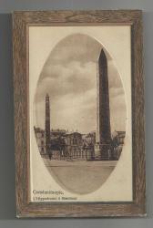 CONSTANTINOPLE HİPODROM DİKİLİTAŞ ESKİ OVAL ÇERÇEVELİ KARTPOSTAL...