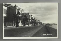 İZMİR KORDONBOYU'NDA KARŞIYAKA OTOBÜSÜ SEYİR HALİNDE ESKİ FOTOKART...