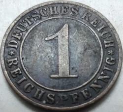 Almanya 1935 F 1 Reichspfennig Üçüncü Reich Bronz