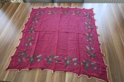 KIRMIZI İĞNE OYASI - 70 X 70 CM