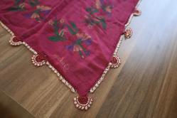 KIRMIZI İĞNE OYASI - 70 X 70 CM