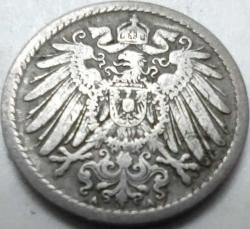 Almanya 1904 A 5 Pfennig Alman İmparatorluğu II. Wilhelm Dönemi