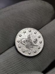 Sultan Abdülhamit 1293/26 Gümüş 1 Kuruş Çil Nadir