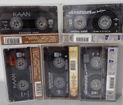 2 adet  ALİ MAHSUNİ  /2 adet  KAAN  ve  1 adet   SELAHATTİN TAYŞUN   KASETLERİ    lot halinde satılıktır. toplamda beş kaset
