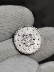 Sultan Abdülhamit 1293/33 Gümüş 1 Kuruş Çil