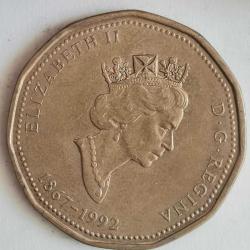 KANADA  1992    1  DOLAR  HATIRA  Kanada'nın 125. Yıl Dönümü - Parlamento