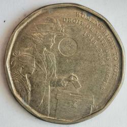 KANADA  2016     1  DOLAR    HATIRA  Kadınların Oy Hakkının 100. Yılı