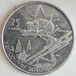 KANADA    2007      25 CENT    HATIRA XXI Kış Olimpiyat Oyunları, Vancouver 2010 - Alplerde kayak