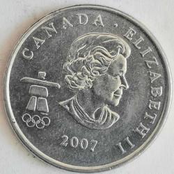 KANADA    2007      25 CENT    HATIRA XXI Kış Olimpiyat Oyunları, Vancouver 2010 - Alplerde kayak