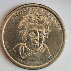 AMERİKA    2008 D      1  DOLAR    HATIRA  Başkanlık 1 $ Bozuk Para - Andrew Jackson (1829-1837)