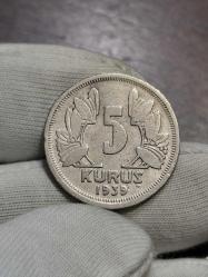 1939 Yılı 5 Kuruş