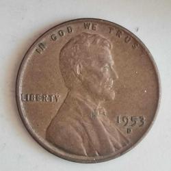 AMERİKA    1953 D    1  CENT   BUĞDAY CENTİ