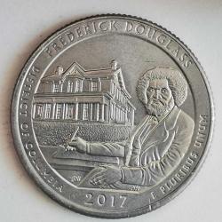 AMERİKA    2017  P    25  CENT  ÇEYREK DOLAR   HATIRA  Güzel Amerika Çeyrekleri - Frederick Douglass