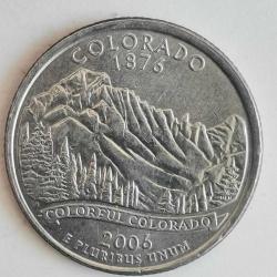 AMERİKA    2006 D    25  CENT  ÇEYREK DOLAR   HATIRA  50 Eyalet Çeyreklikleri - Colorado