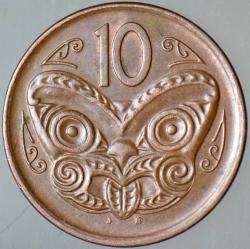 YENİ ZELANDA 10 CENT 2006 KRALİÇE II. ELİZABETH.