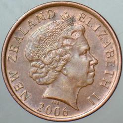 YENİ ZELANDA 10 CENT 2006 KRALİÇE II. ELİZABETH.