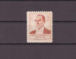 1961 Atatürk Resimli Sürekli Posta Pulları ''2216 Nolu Valör'' Mnh Pul - TV291