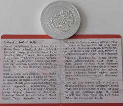 2022 2.MURAD ANISINA GÜMÜŞ 20 TÜRK LİRASI HATIRA PARASI DARPHANE BASKISI ORİJİNAL SERTİFİKALI ÇİL 1958 ÇOK NADİRDİR