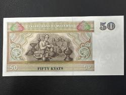 ** EN UYGUN FİYAT ** Myanmar 50 Kyat 1997. Çil.