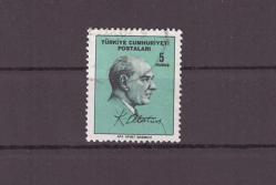 1965 Atatürk Portreli Sürekli Posta Pulları ''2369 Nolu Valör'' Damgalı Pul - TD204