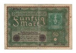 Almanya 50 Reichs Mark 1919 Seri 2 (Reihe 2) ÇT YKP8363